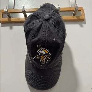 Minnesota Vikings Black Baseball Cap